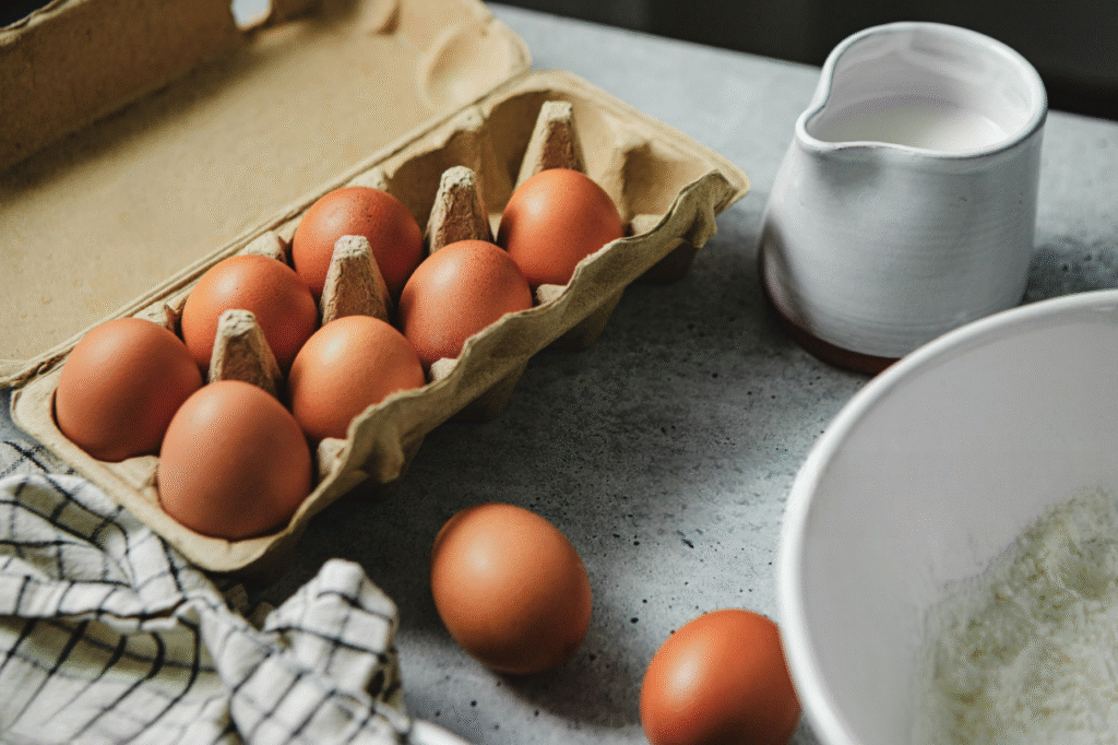 recette pour écouler des oeufs entiers
