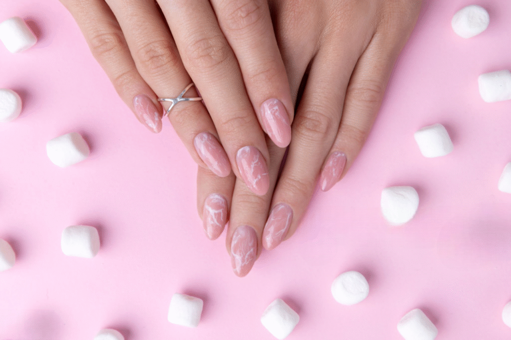 idee modele ongle amande automne