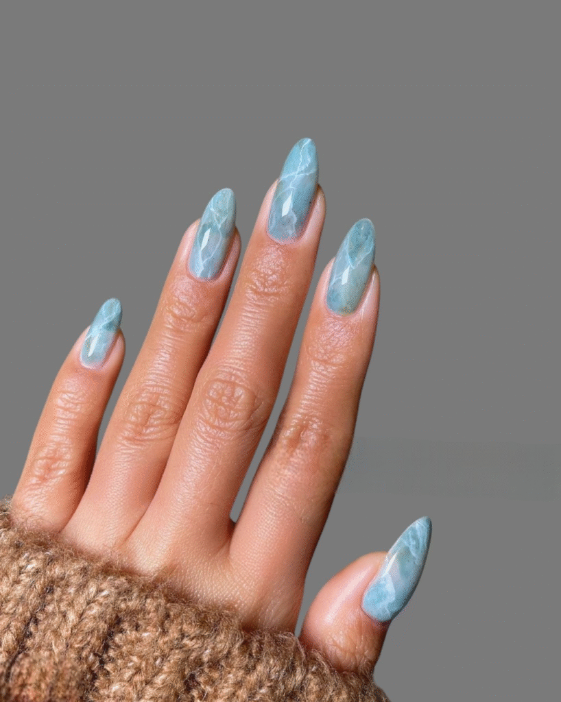 idee modele ongle amande automne