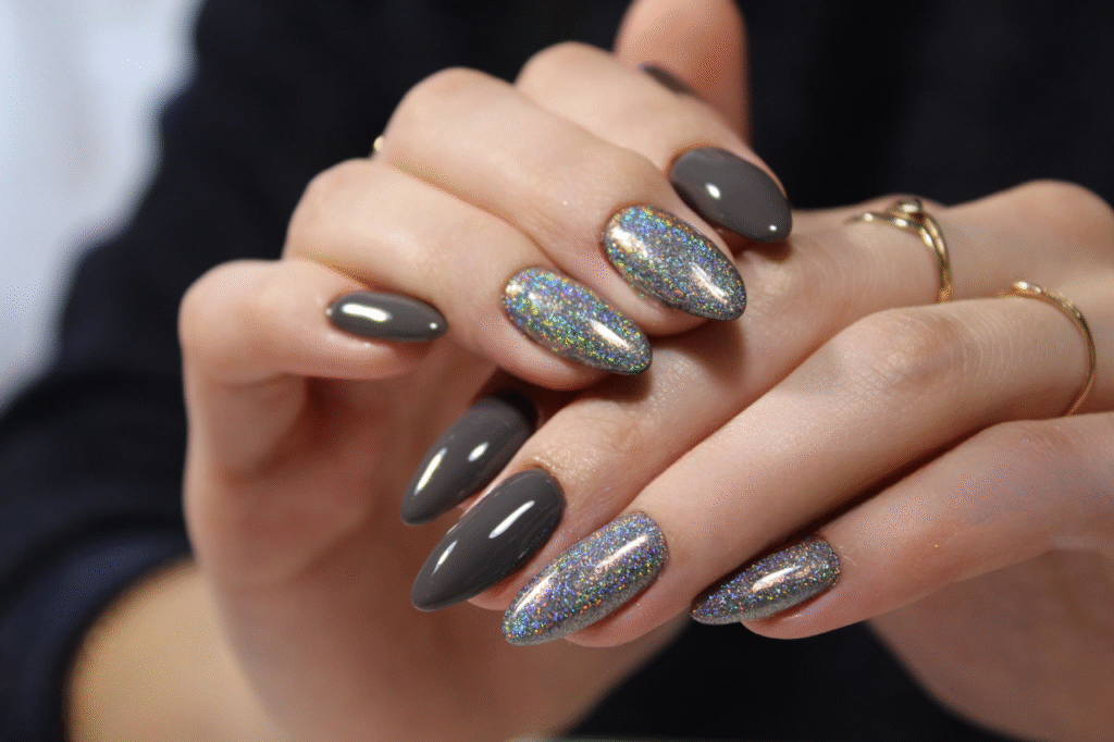 idee modele ongle amande automne
