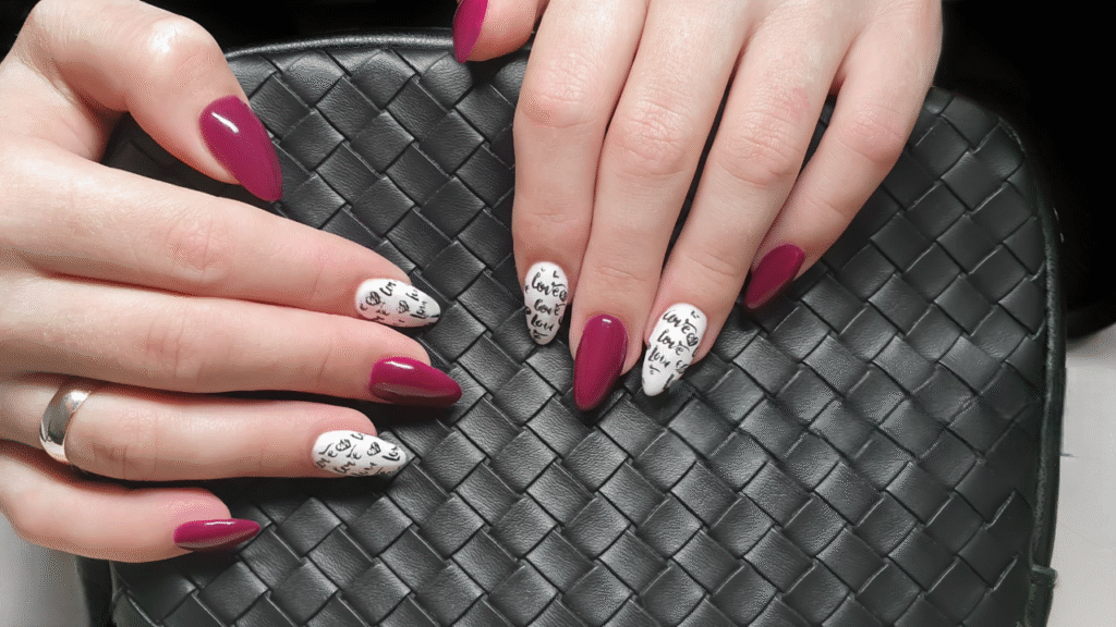 idee modele ongle amande automne