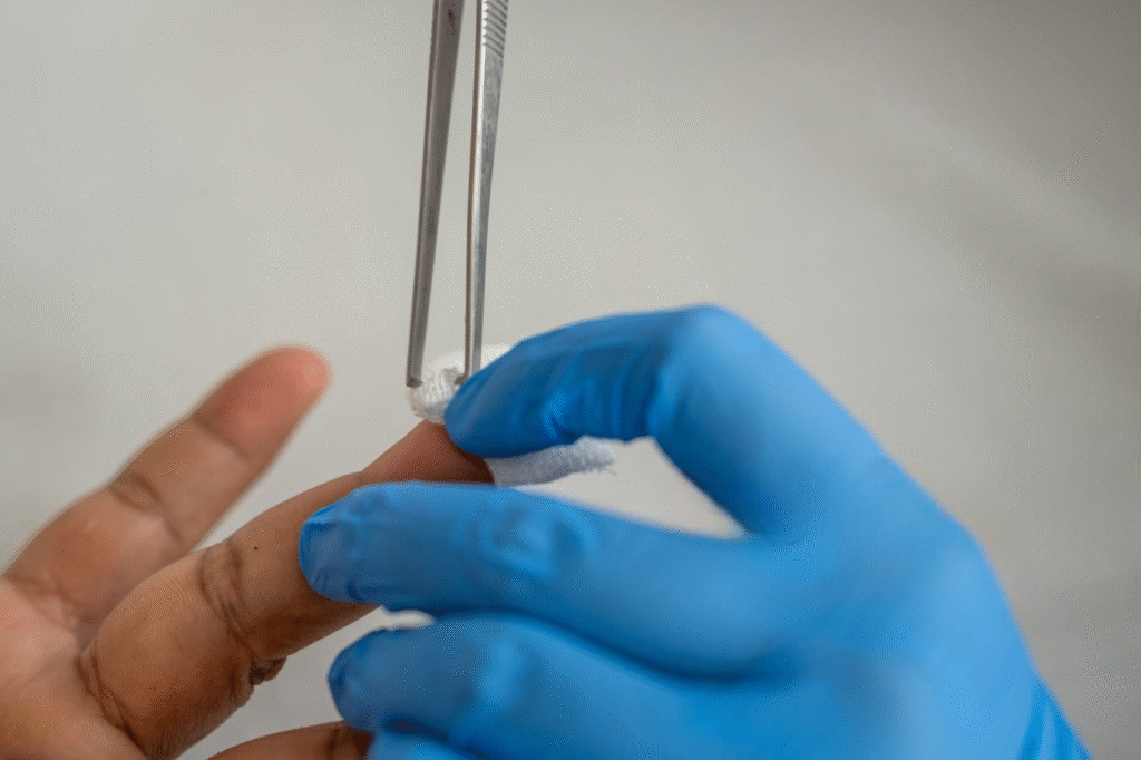 ongle fendu verticalement